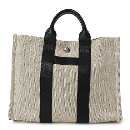 Toile Taurillon Clemence Sac Harnais Tote PM Black