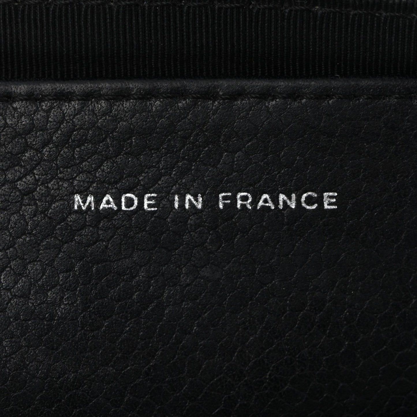 Lambskin Half Moon Wallet On Chain WOC Black