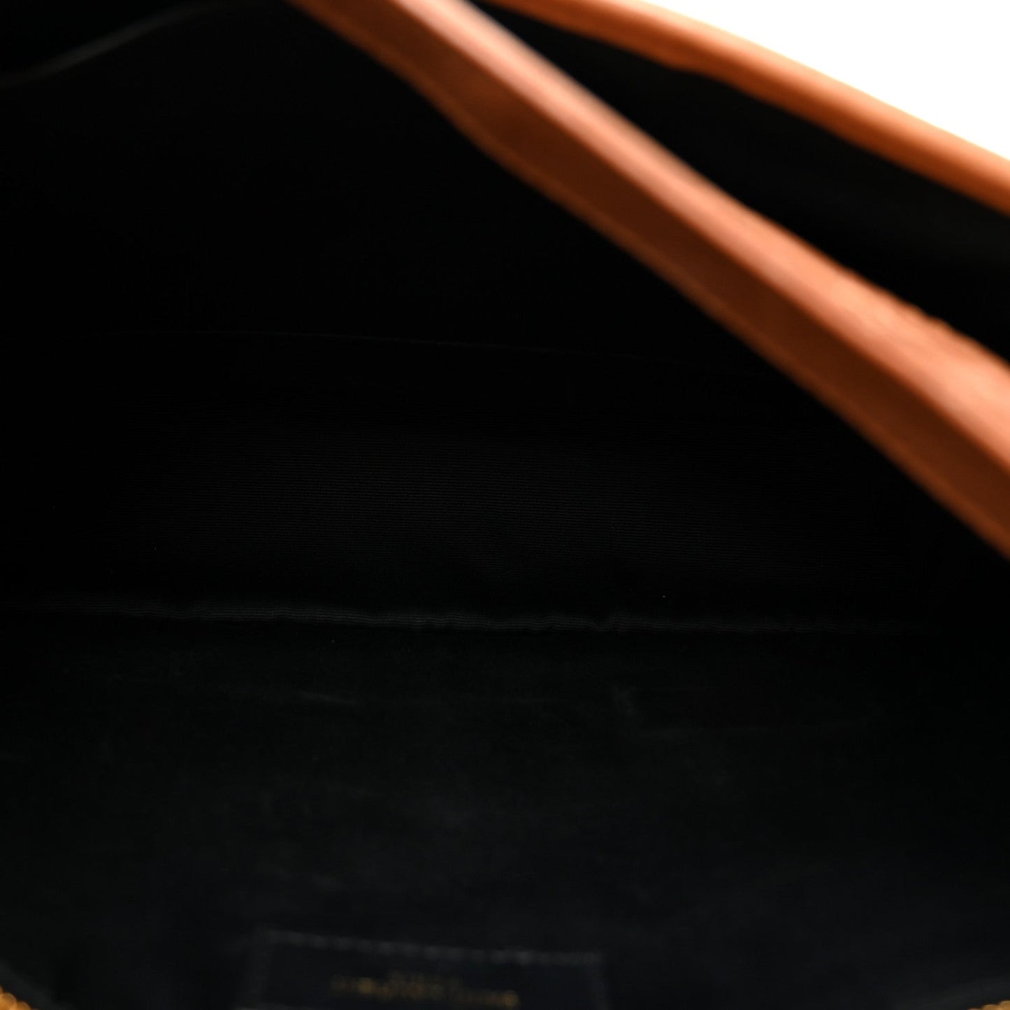 Crinkled Calfskin Matelasse Monogram Medium Niki Chain Satchel Caramel