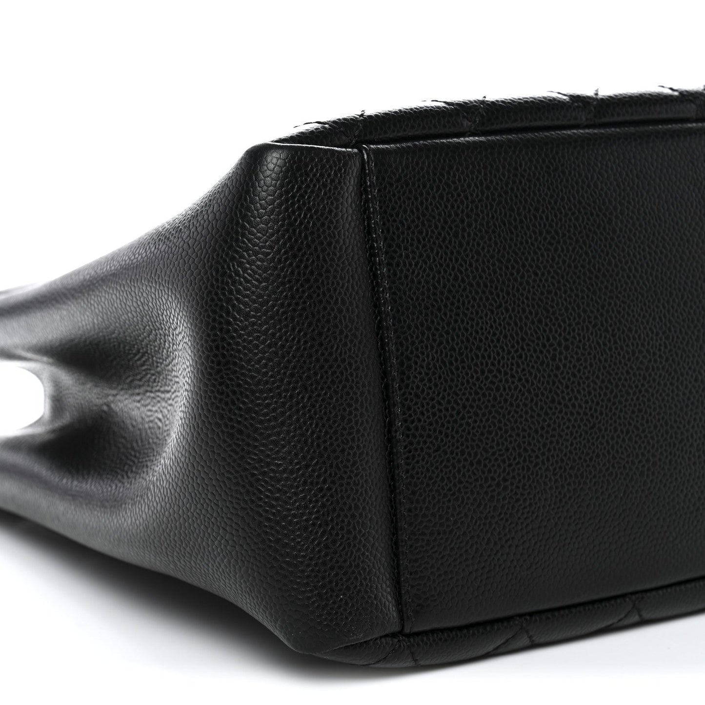 Caviar Quilted Grand Shopping Tote GST Black