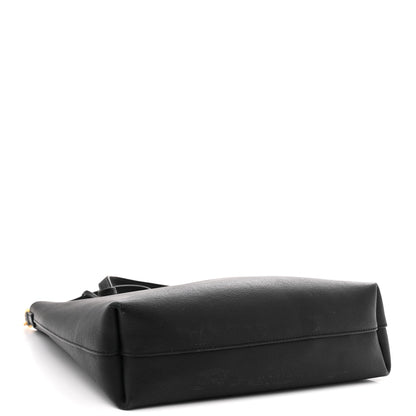 Calfskin Toy Shopping Tote Black