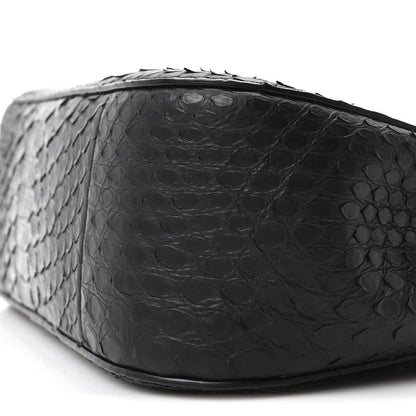 Snakeskin Crystal Mini T Bar Top Handle Black