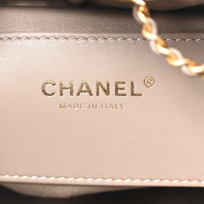 Suede Quilted Small Chanel 25 Handbag Dark Grey