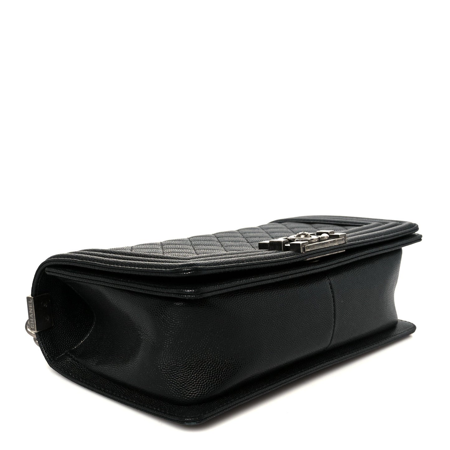 Caviar Quilted Medium Boy Flap Black