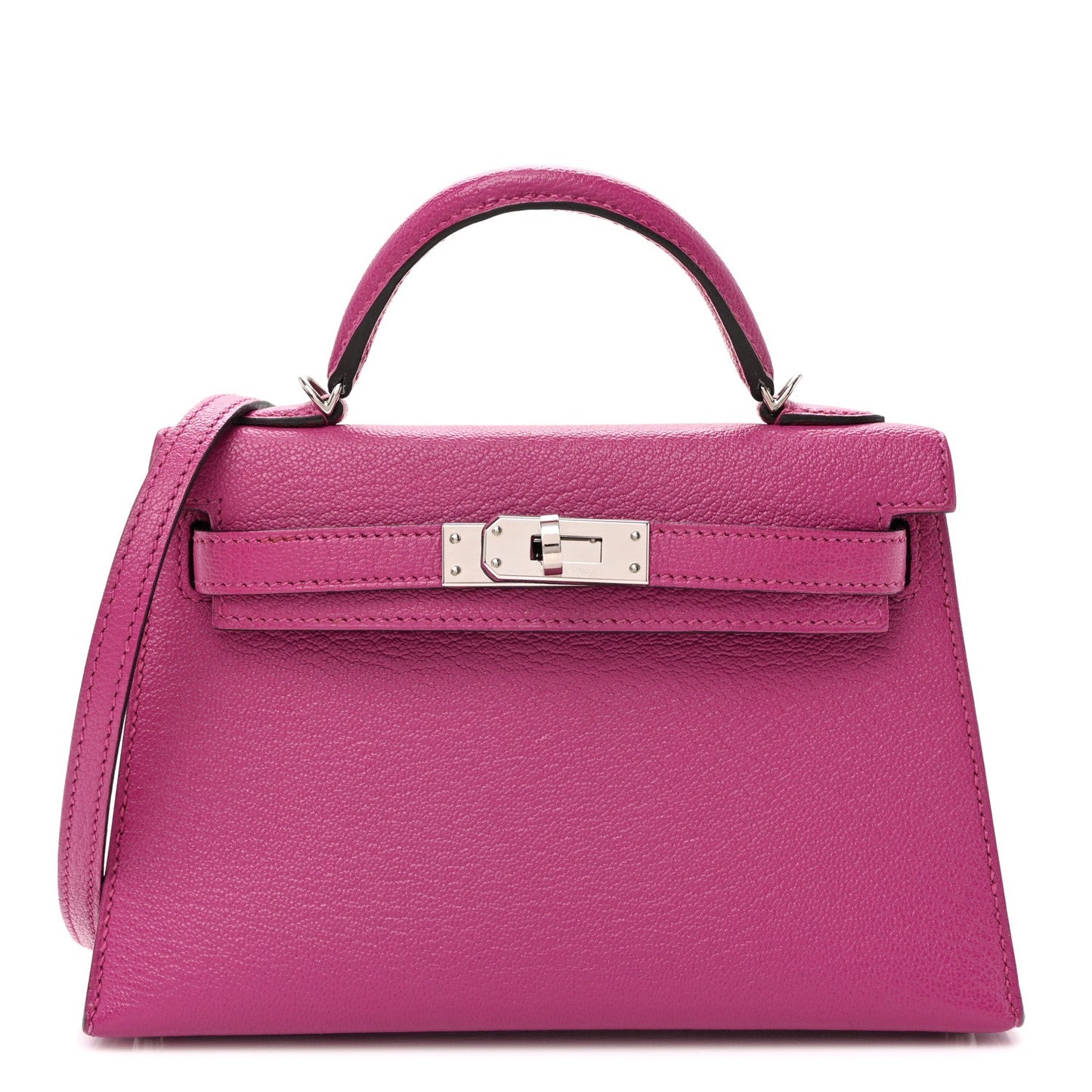 Chevre Mysore Mini Kelly Sellier 20 Rose Pourpre