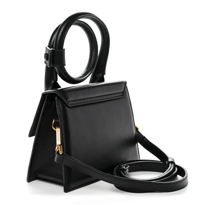 Smooth Calfskin Le Chiquito Noeud Black