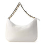 Calfskin Large Loubila Chain Shoulder Bag White