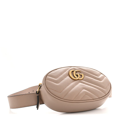 Calfskin Matelasse GG Marmont Belt Bag 85 34 Porcelain Rose
