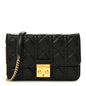 Lambskin Cannage Miss Dior Promenade Pouch Black