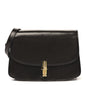 Sleek Calfskin The Sofia 8.75 Crossbody Dark Brown