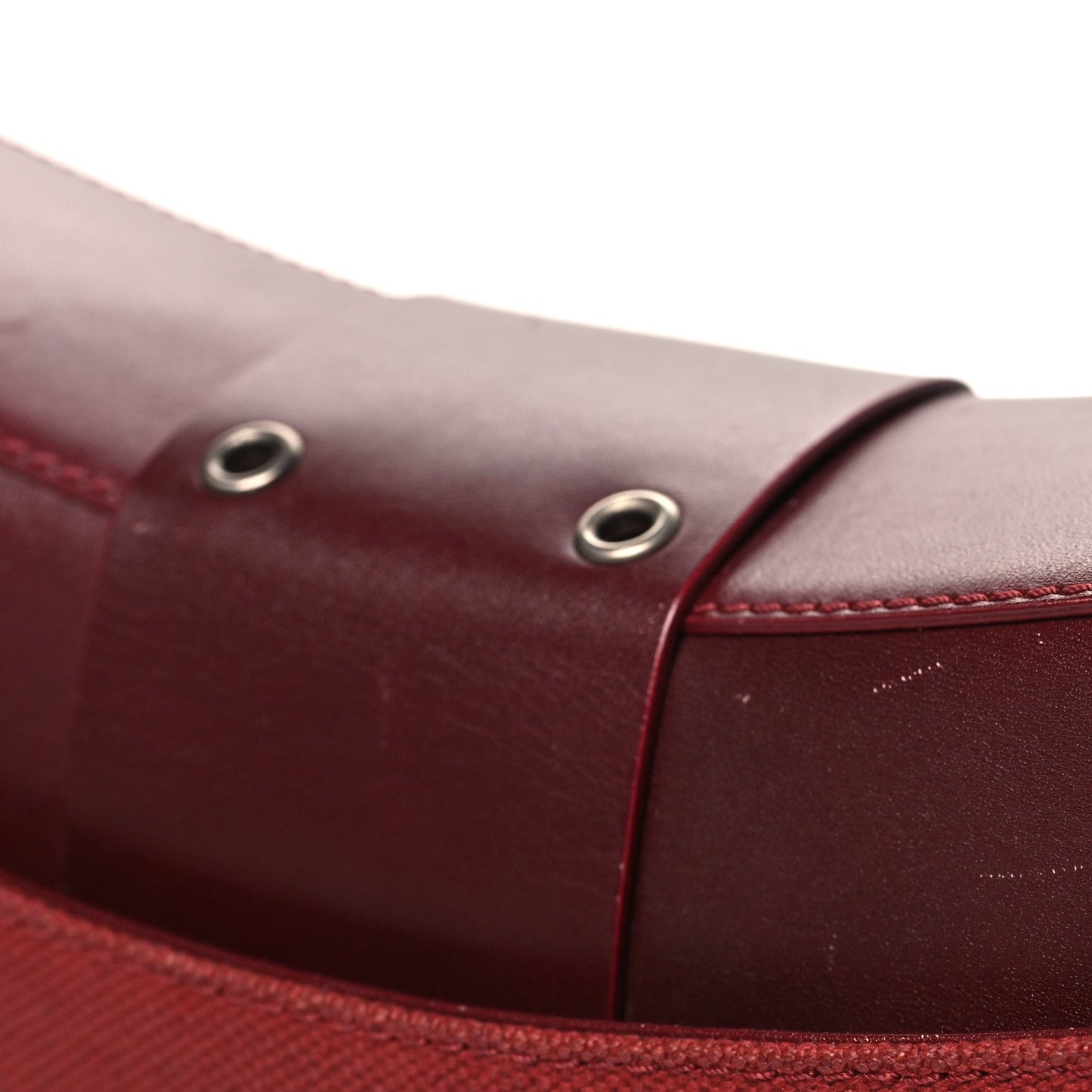 Canvas Calfskin Street Chic Columbus Ave Burgundy
