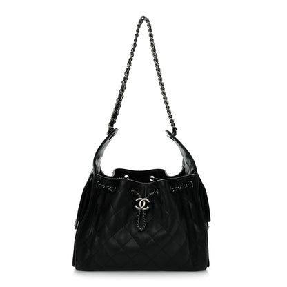Caviar Quilted Small Chanel 25 Handbag Black