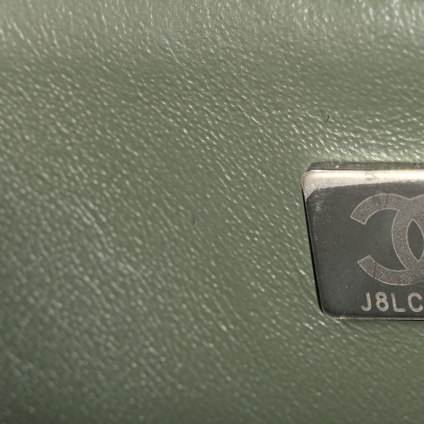 Lambskin Quilted Mini Rectangular Flap Green