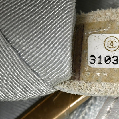 Iridescent Calfskin Quilted Medium Chanel 19 Flap White