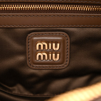 Calfskin Large Arcadie Top Handle Bag Tundra