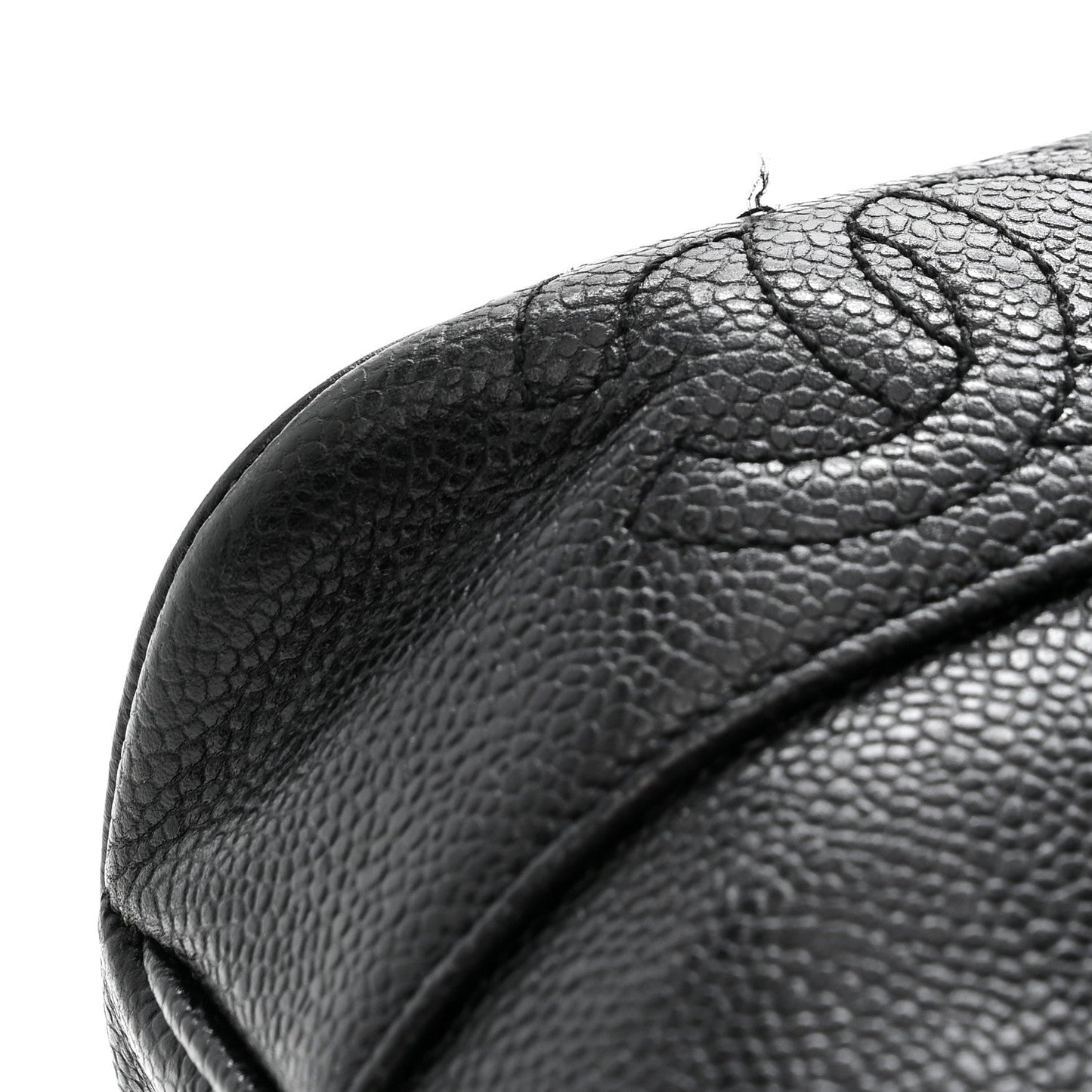 Caviar Triple CC Shoulder Bag Black