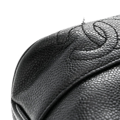 Caviar Triple CC Shoulder Bag Black