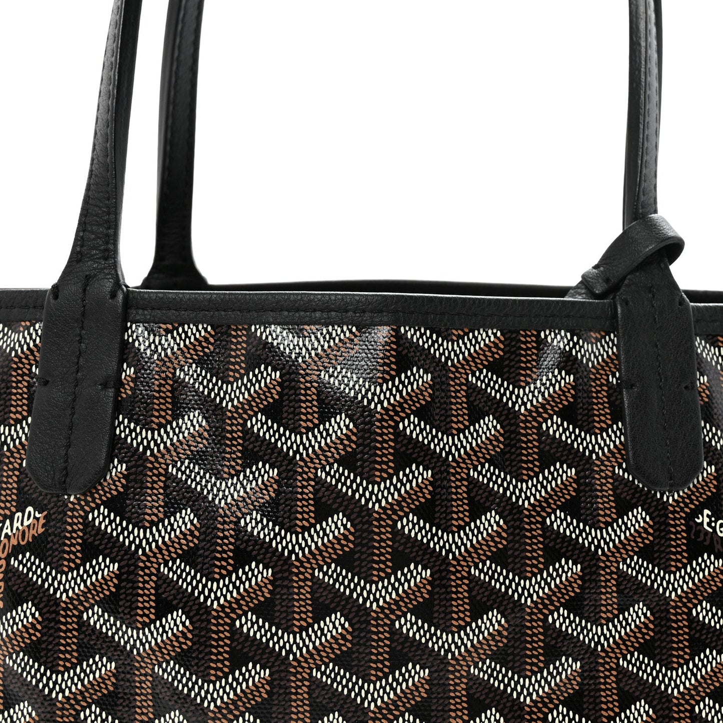 Goyardine Reversible Mini Anjou Black