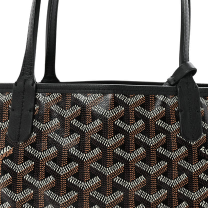 Goyardine Reversible Mini Anjou Black