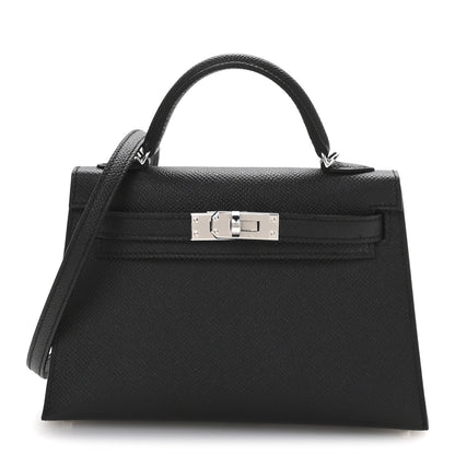 Epsom Mini Kelly Sellier 20 Black