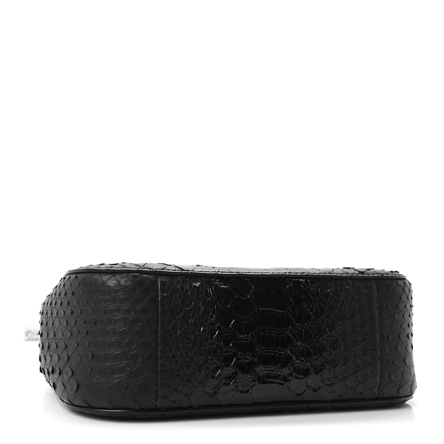 Snakeskin Crystal Mini T Bar Top Handle Black