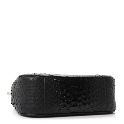Snakeskin Crystal Mini T Bar Top Handle Black