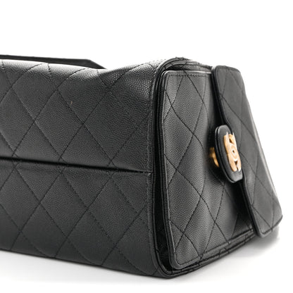 Caviar Quilted Small Chanel 25 Handbag Black