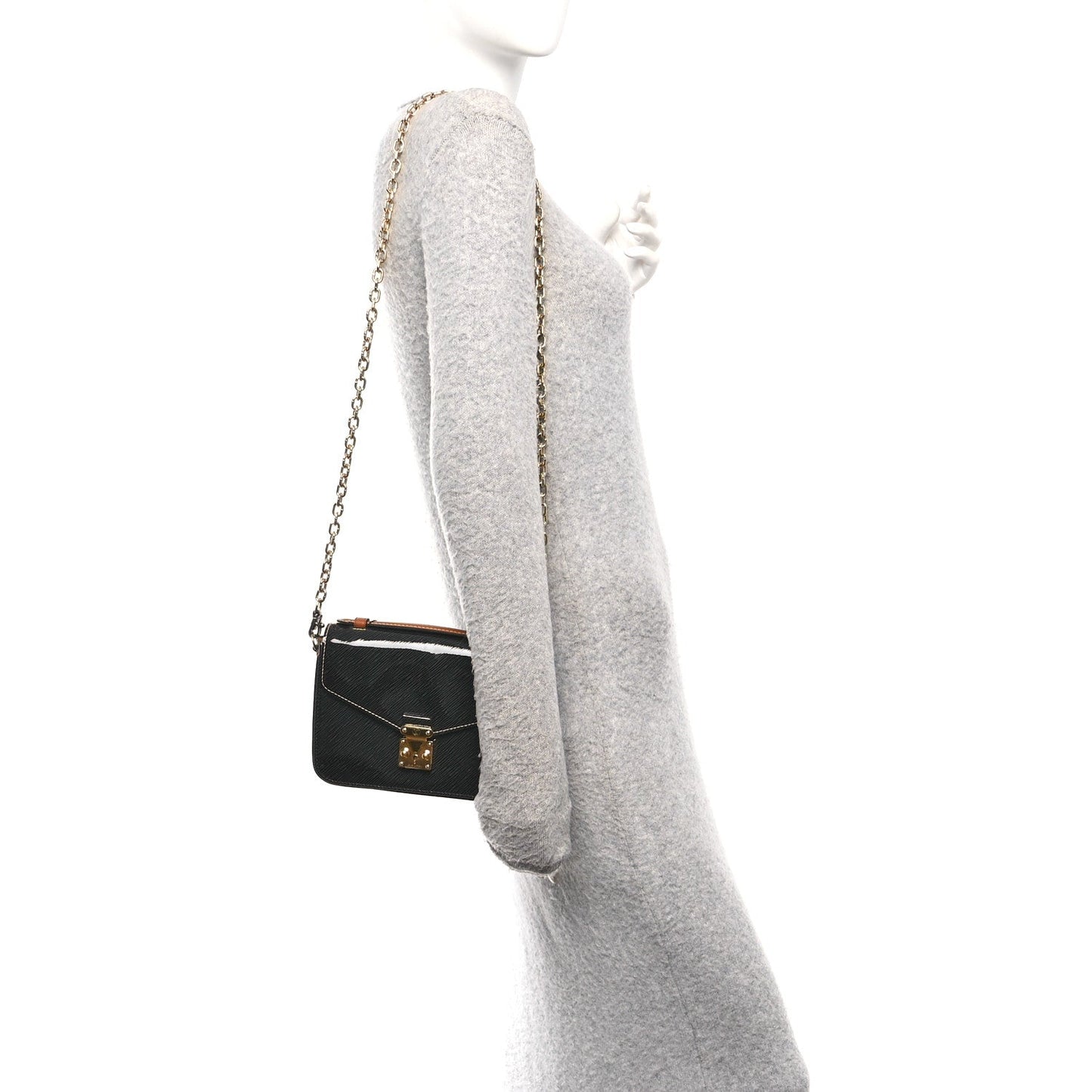 Shiny Epi Reverse Monogram Pochette Metis Mini Marine