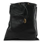 Calfskin Flat Drawstring Tote Black