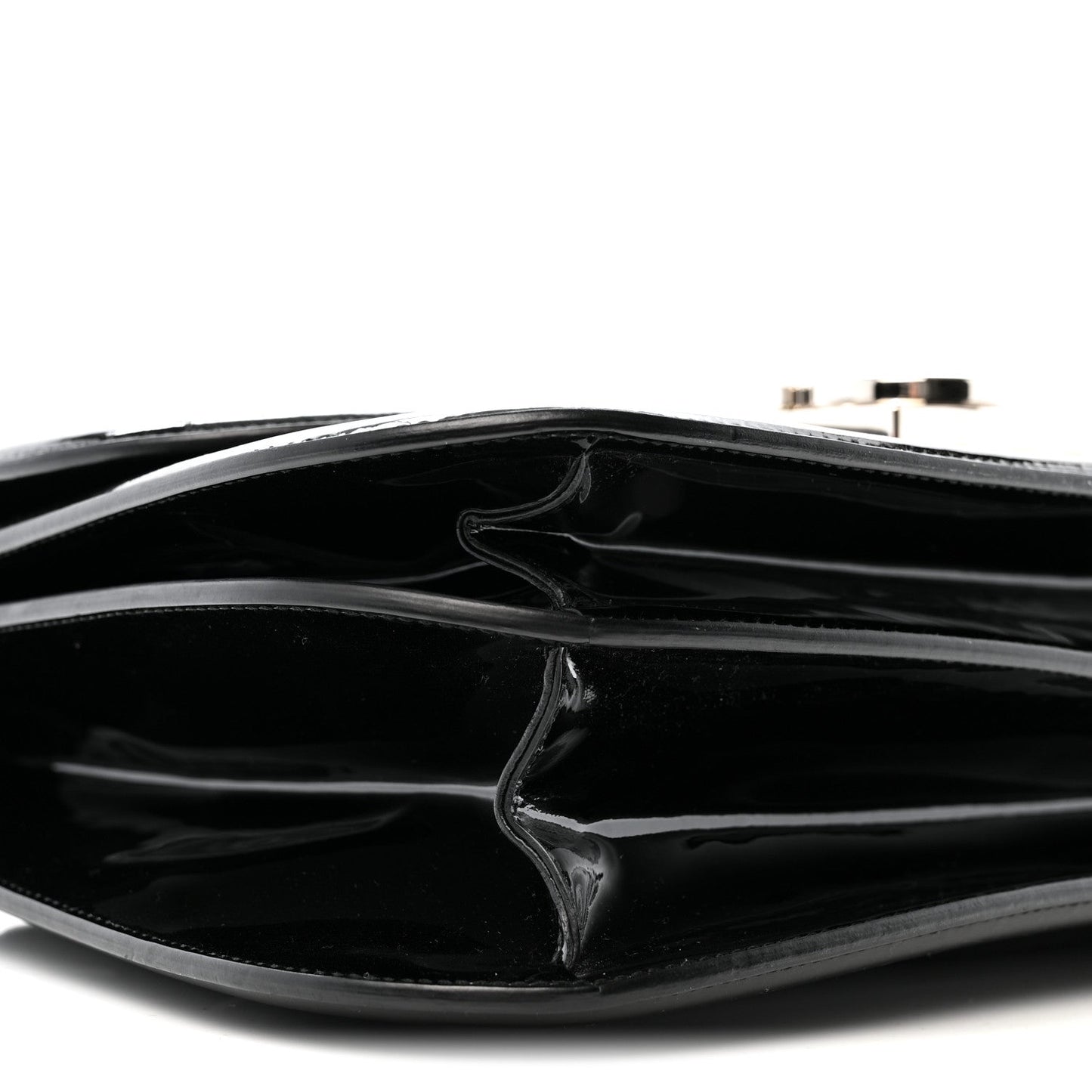 Patent Jody Shoulder Bag Black