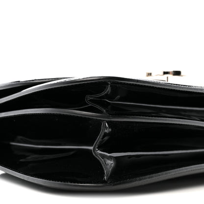 Patent Jody Shoulder Bag Black