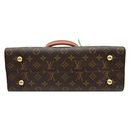 LOUIS VUITTON Tuileries Monogram Canvas Shoulder Bag Sesame Peach Creme