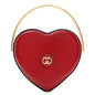Snakeskin Broadway Mini Heart Top Handle Bag Rasberry Candy