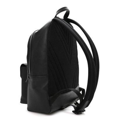 Grained Calfskin Aerogram Takeoff Backpack Black