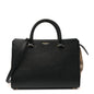 Calfskin Mega Check Small Banwell Tote Black