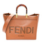 Vitello King Plexiglass Medium Fendi Sunshine Shopper Tote Cuoio