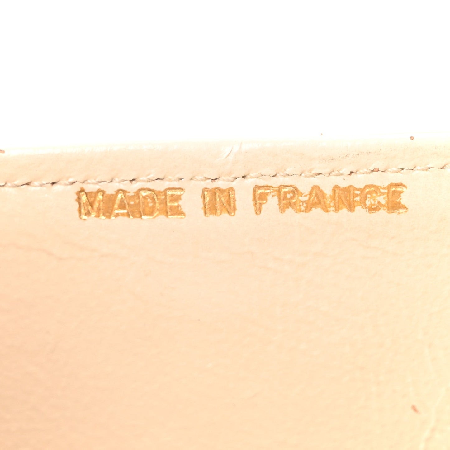Lambskin Quilted Small Single Flap Beige