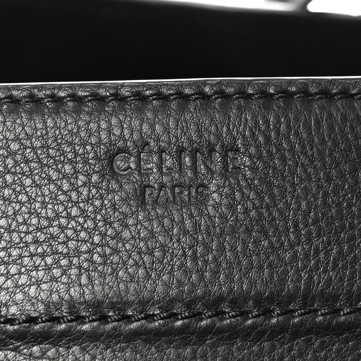 Supple Calfskin Medium Phantom Luggage Black