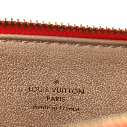 Lambskin Embossed Monogram Coussin PM Coral