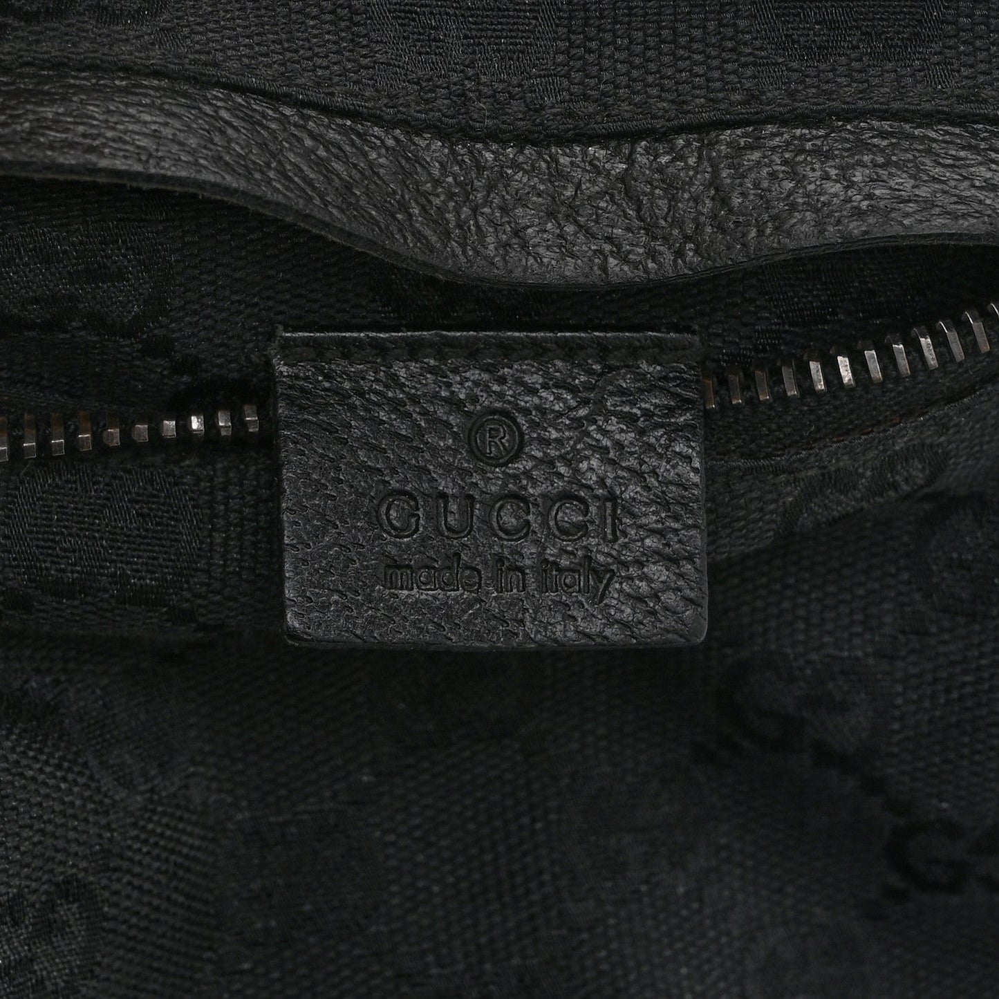 GG Monogram Double Pocket Belt Bag Black