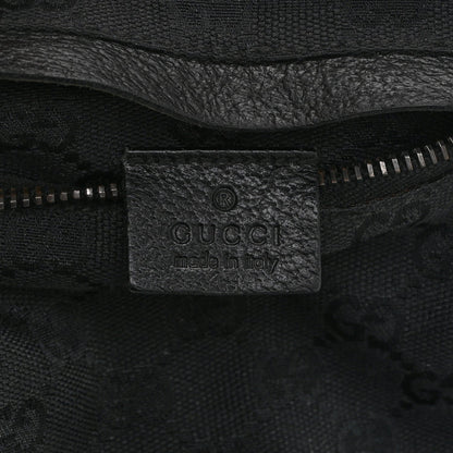 GG Monogram Double Pocket Belt Bag Black