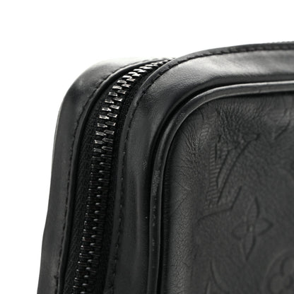 Calfskin Monogram Shadow Danube PM Black