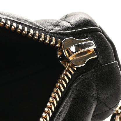 Lambskin Cannage Small Dior Vibe Hobo Bag Black