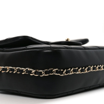 Lambskin Quilted Small My Precious Flap Black