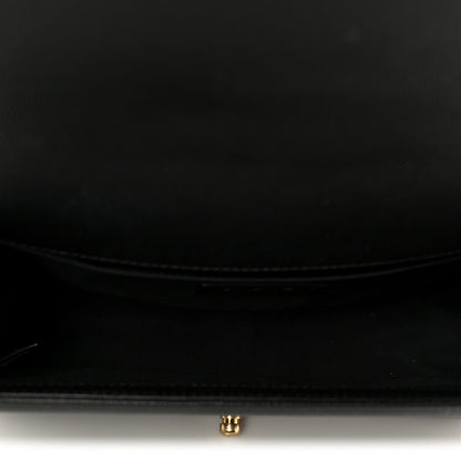 Caviar Quilted Medium Boy Flap Black