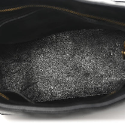 Caviar Quilted Medallion Tote Black