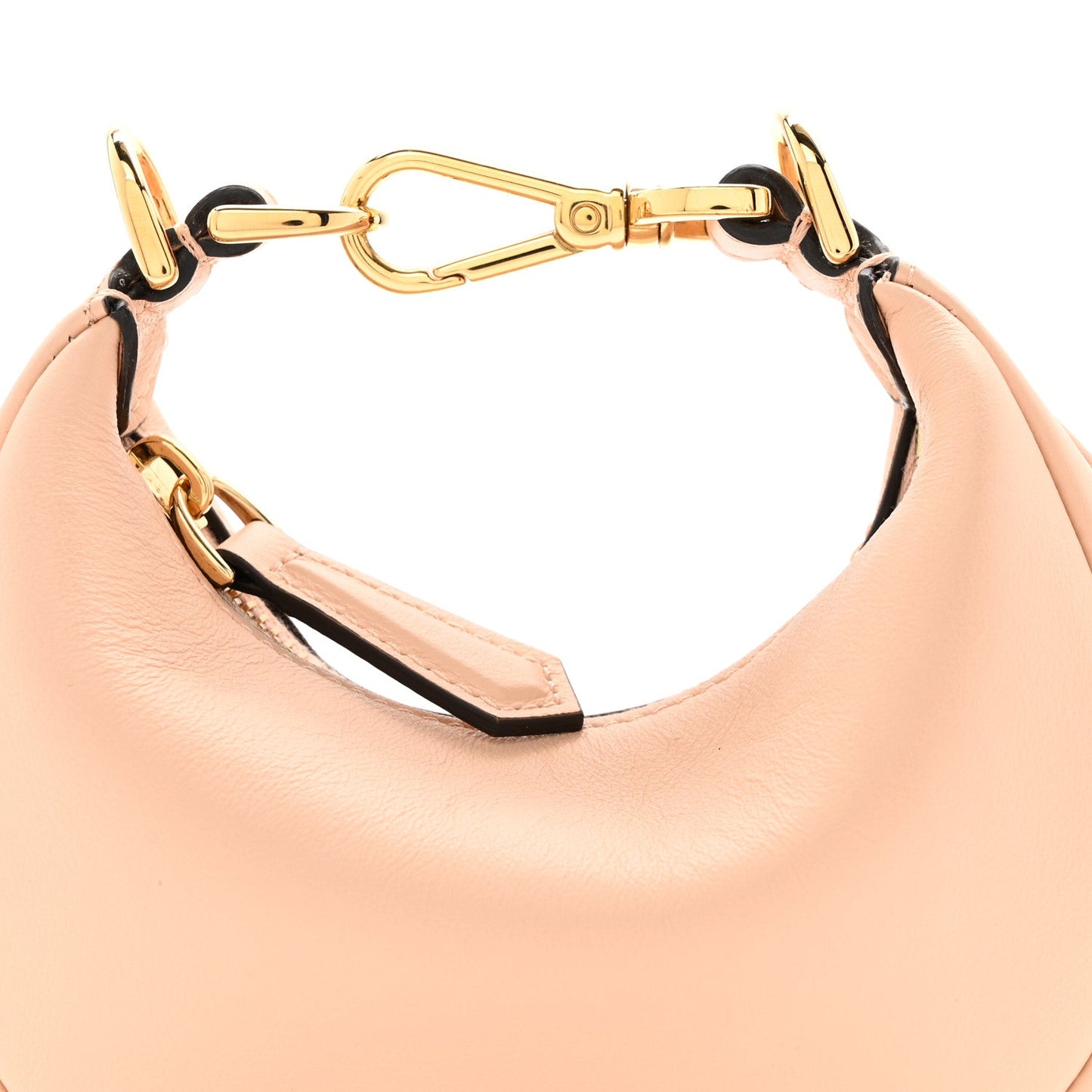 Vitello Grace Matte Nano Fendigraphy Hobo Charm Light Rose