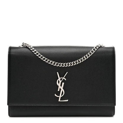 Grain De Poudre Large Classic Monogram Kate Satchel Black