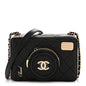 Lambskin Quilted Coco Click Bag Black