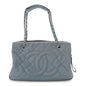 Caviar Quilted CC Timeless Soft Tote Blue